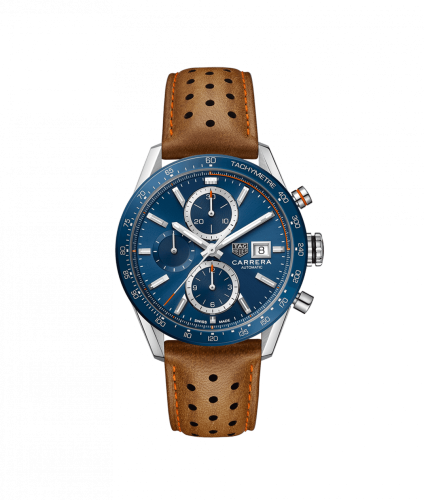 TAG Heuer Carrera Calibre 16 41 Stainless Steel / Blue / Calf